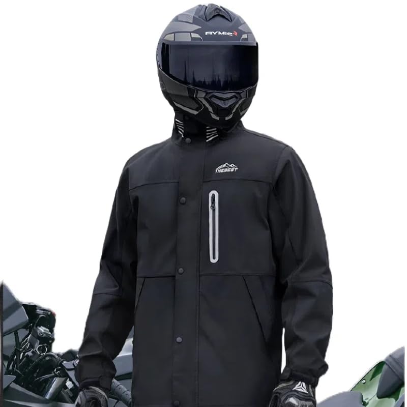 

WhaRainle Новинка и Дождевик Мотоциклетный Дождевик Дышащий Водонепроницаемый и Идеально подходит для Дождливой и [Стиль 2025] Мужской Женский Комплект, Пончо, Сетка,