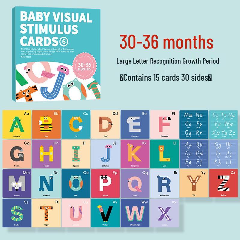 Early Education Visual Stim Cards: Newborn to 3-Year-Olds, Black-White & Color