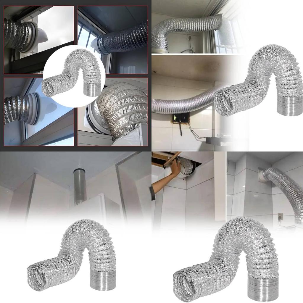 Všestranné roztažitelné hliníkové potrubí pro odsávací ventilátory s vysokou flexibilitou a tepelnou odolností