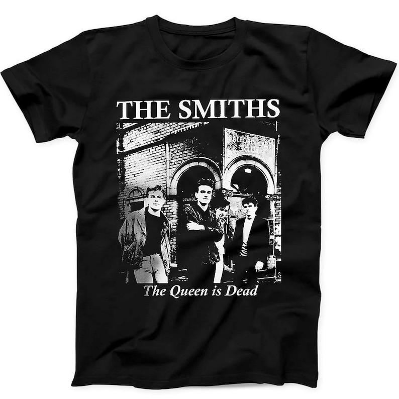 The Smiths The Queen Is Dead Punk Band Music Gift Tote Bag Black T Shirt XL