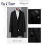 Men's Autumn/Winter Wool Blend Suit Collar Overcoat