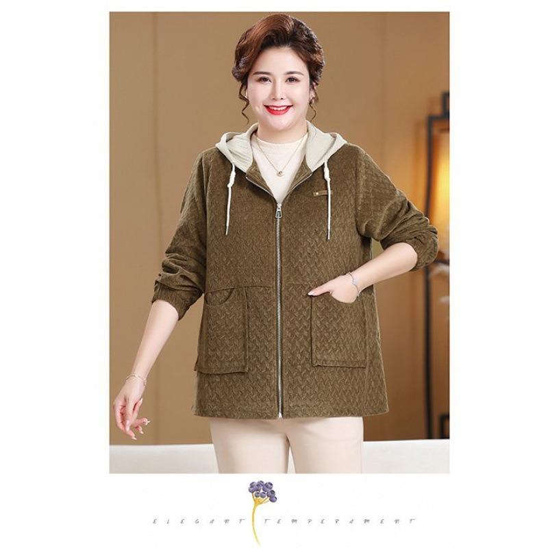

New fashion coat large size new top loose hooded casual meat cover and thin 8XL recommends 220-120kg темно-коричневого