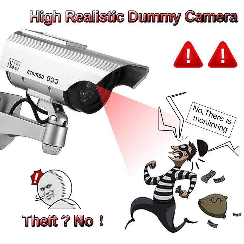 Buy Dummy Solar Powered Camera Flashing Led Red Light Antitheft
