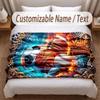 Other Similar Designs Theme Soft Blanket Personalized Custom Name Text Print Warm Blanket Home Sofa Bedroom Decor