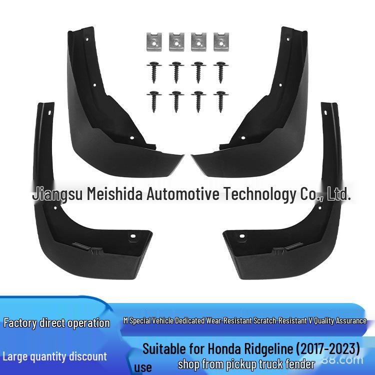 Mud Flaps for 2017-2023 Honda Ridgeline Pickup 25x14x40 cm