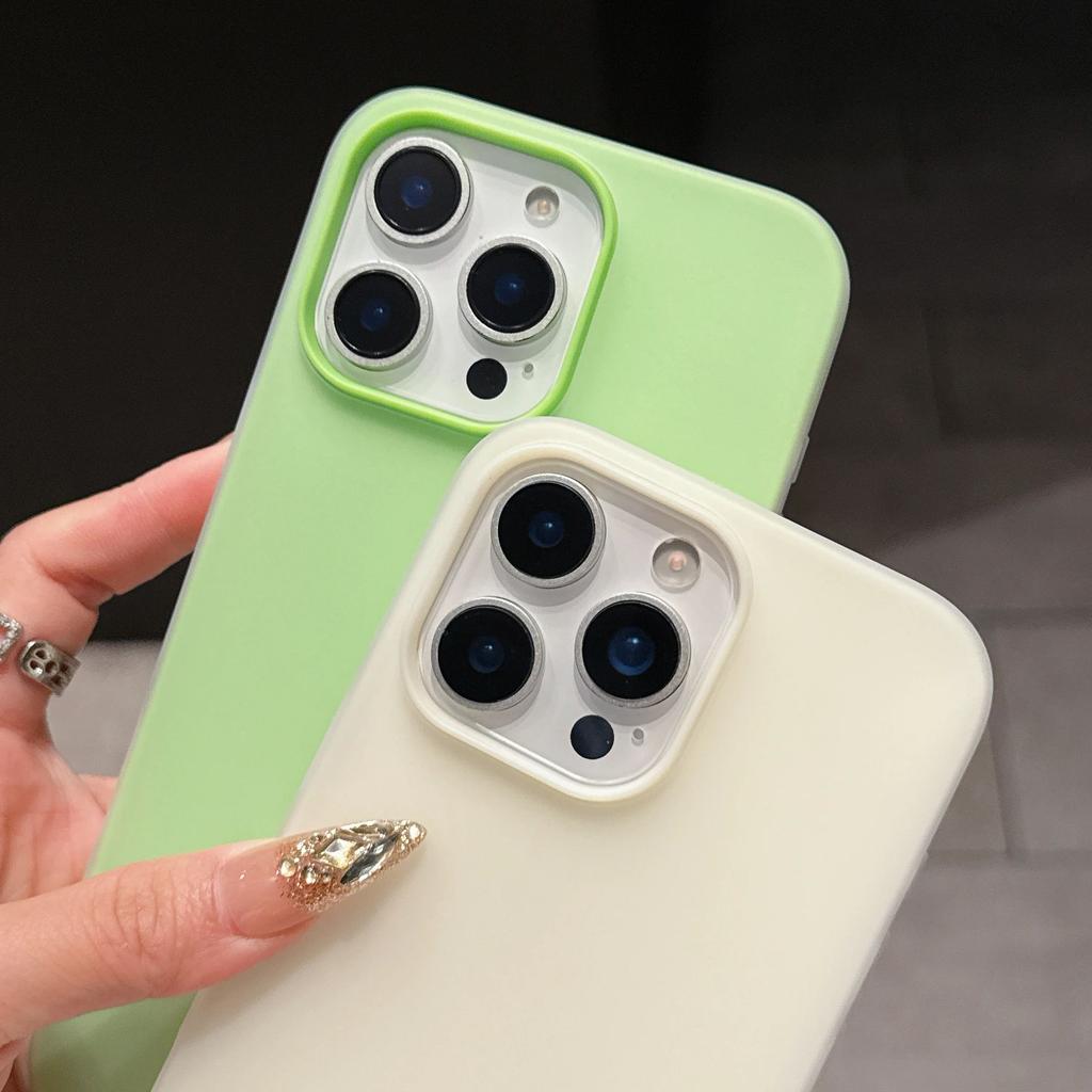 Candy Color Clear Matte Case For For Iphone 17 Air 16 1 14 13 12 11 Pro Max Plus Shockproof Bumper Soft Jelly Cover