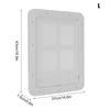 Pet Screen Door ABS Sliding Screen with Magnetic Flap 4 Small Screen Window for Ventilation for Small Cat and Dogs