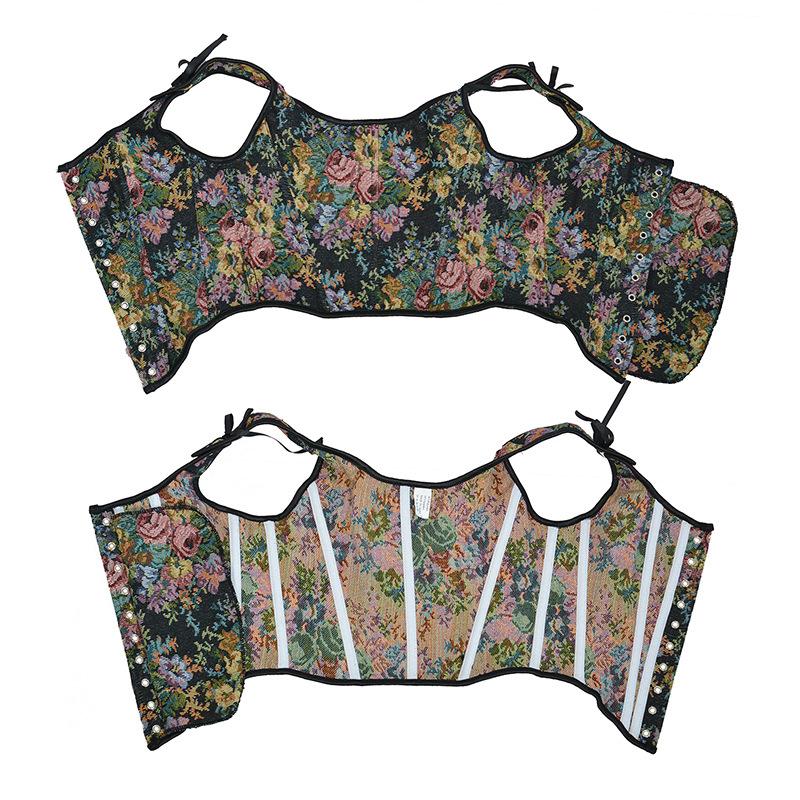French Vintage Lace Up Waist Cincher Cami Top Women S Sexy Backless Camisole