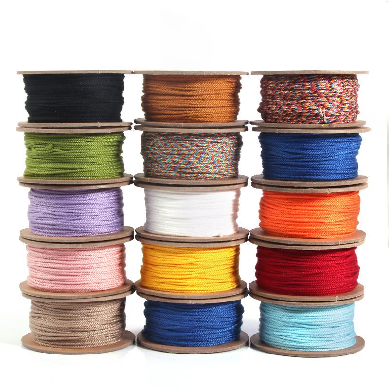 Tibetan Hand-Rubbed Cotton Thread Wenwan Buddha Bead Cotton Rope Hand Rope Braided Rope, Handmade Diy Material Bracelet Braided Rope Accessories