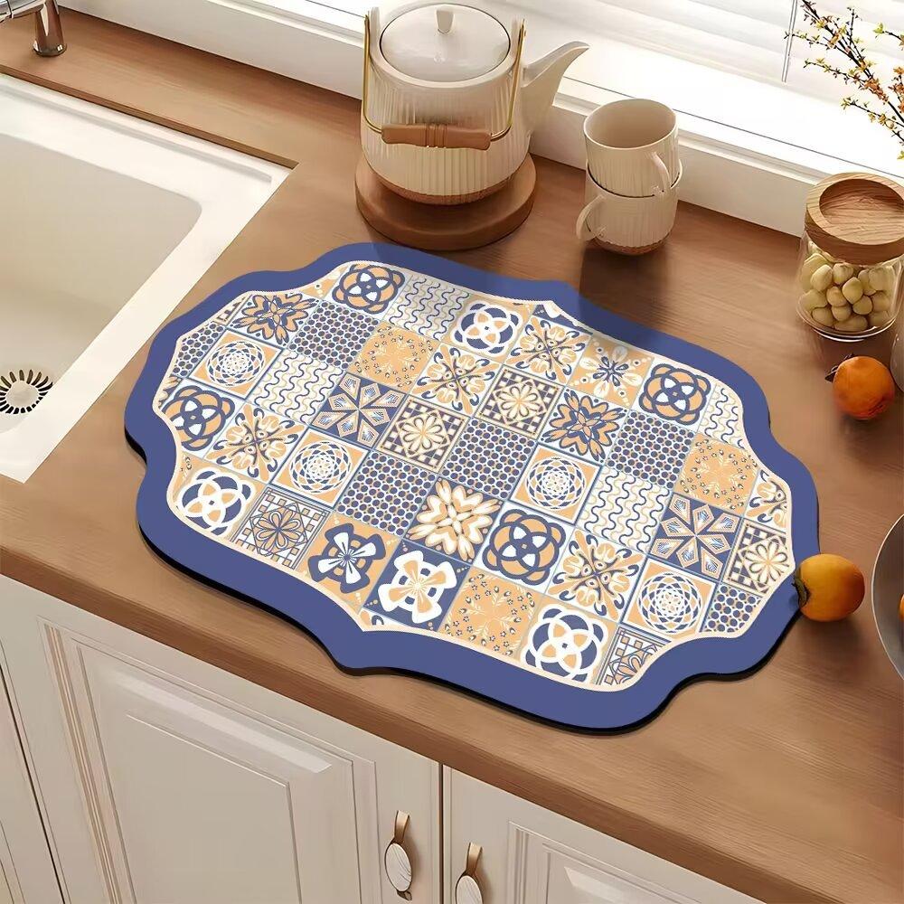 

Китайская кухонная столешница дренажный коврик еда диатомит обновление утолщенный абсорбирующий быстросохнущий теплоизоляционный стакан тарелка нескользящий американский коврик 40 * 60Cm [Diatom mud 2.5mm]