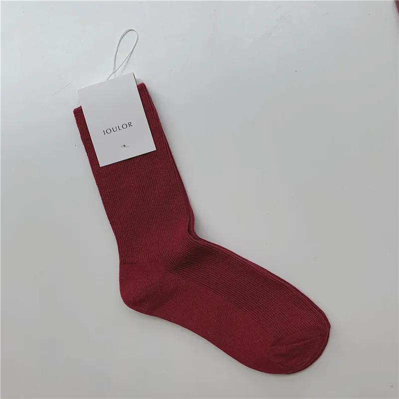 SP&CITY Harajuku Simple Solid Women's Warm Socks Women Winter Thick Soft Cotton Socks Keep Warm Striped Short Socks Ladies Sox