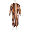 Men Traditional Robe Style Loose Striped Long Sleeve Muslim Abaya Thobe Retro Chinese Taoist Gown, Oversized Soft Casual Ethnic Daily Streetwear Men