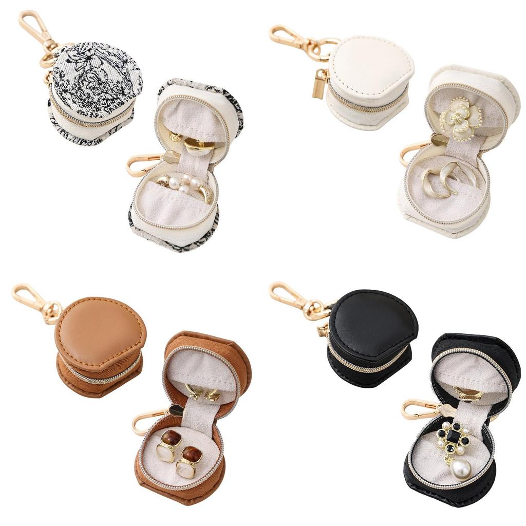 Jewelry Organizer Case With Leather Material For Travel And Gift Use