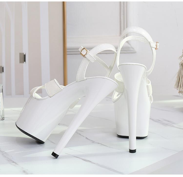 Women's Wedding Stiletto Sandals  Summer Super Heels Stiletto Waterproof Sandals 181 Series 16.5cm Heel 6.5cm Platform LFD