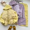 Girls' Winter 3-Piece Set: Fleece-Lined Vest, Hoodie, and Sweatpants (Sizes Medium To Large)