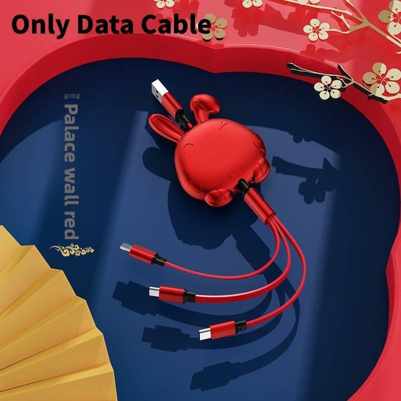 Versatile 3 In 1 Cable Mini Usb Cable Micro Quick Charge Apple Supplies Android