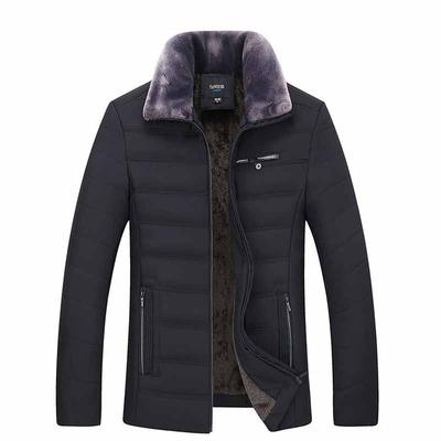 Men's Winter Cotton Padded Clothes Plus Plush Cotton Padded Clothes Leisure Coat Cotton Padded Jacket Men's Simplicity