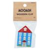 Sunstar Stationery Moomin Dřevěný Moomin S3624102 Klip, Domeček,