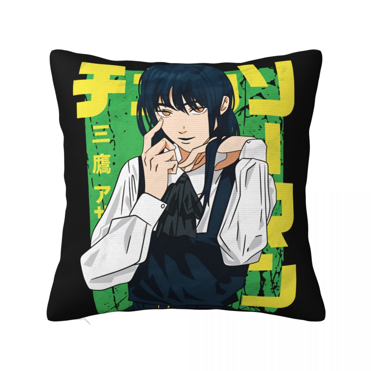 

Yoru Chainsaw Man War Devil Square Pillowcases Bed Car Japanese Manga Cushion Case Creative Throw Pillow Case 40*40 30cm x 30cm