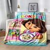 Dora Explorer Blanket Warmthful Decor Perfect for Office Chair Picnics Office Four Seasons Multipurpose Modern Ideal Gift For Birthday Valentine'S Day