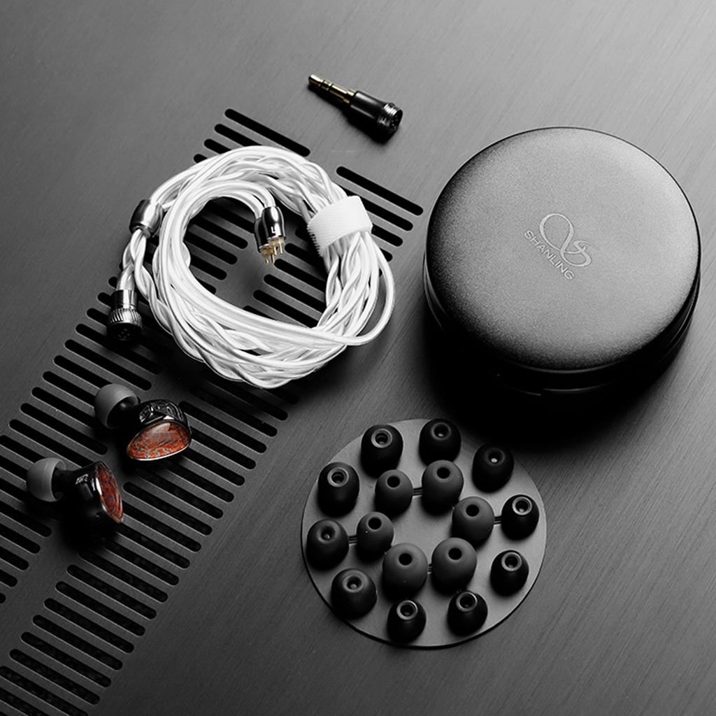 SHANLING TINO Driver Earphones with Amber 10mm 8mm N52 Magnetic Detachable Lightweight and Elegant Optional 2-Dynamic Hi-Fi 3D-Printed Resin, &