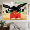 Bunny Birthday Card Large Wall Tapestry,Ideal for Office Backdrops, Holiday Gifts, Home Decor (Living Room, Bedroom, Dorm, Parties), and Outdoor Celeb