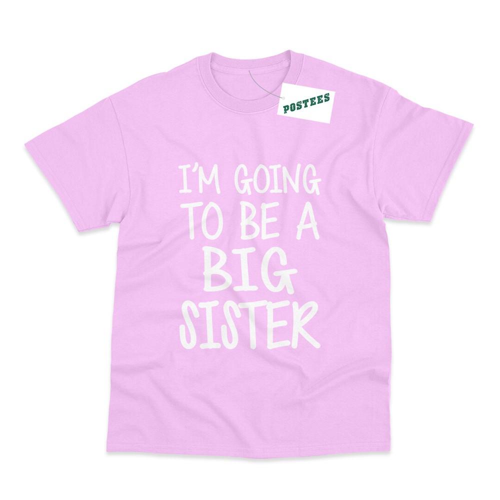 I'm Going To Be A Big Sister Kids Printed Pregnancy Announcement T-Shirt