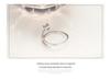 S925 Sterling Silver Adjustable Open Ring with Diamond Inlays - Four-Prong Design, Perfect for Qixi Festival.