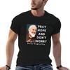 San Padre Pio Prega Spera E Non Preoccuparti Santo Cattolico T-shirt Magliette Cotone 100% Unisex T-shirt Estate T-shirt