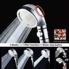 New 3 Modes Shower Head High Pressure Handheld SPA Showerheads with On/Off Switch Adjustable Bathroom Accessories Saving Water