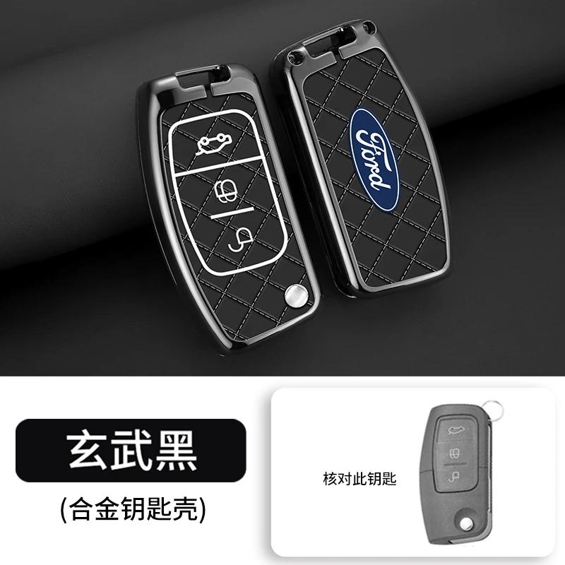 

Car Sticker 2026 For Ford Car Flip Folding Key Case Cover For Ford Focus 2 3 Ecosport C-Max S-Max Fusion Ka Mondeo Kuga Galaxy F