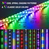 Nilight 2PCS 2FT RGB LED Whip Lights Spiral Chasing Dancing Lighted Antenna RF Remote Control for Can-Am ATV UTV RZR Polaris Dune Buggy Truck Bulbs 7