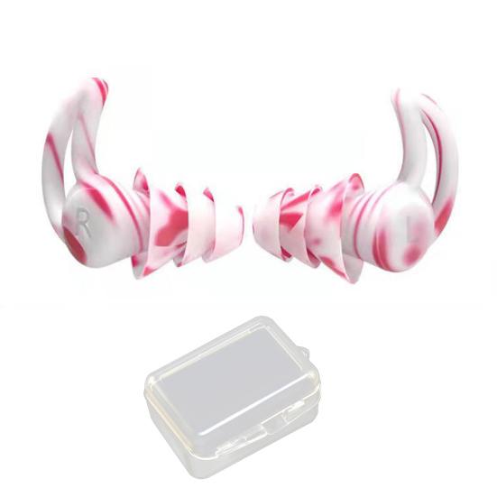 1 Paire Bouchons d'Oreilles en Silicone Réduction du Bruit Lavables Imperméables Doux Réutilisables Protection Auditive Concerts Travail Étude Sommeil Bouchons d'Oreilles Silencieux