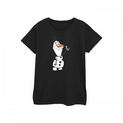 Womens/Ladies Frozen 2 Olaf And Salamander Cotton T-Shirt
