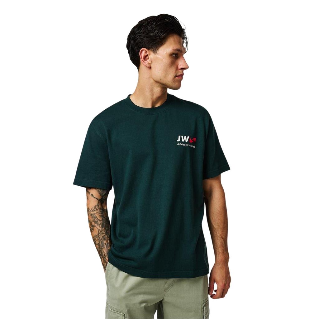 Jack Wills Mens Back Print Crew Neck Regular T-Shirt