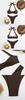 2025 Cross-border Women's Ribbed Halter Swimsuit: New European & American Style Bikini