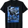 Jurassic World Raptor Moon Light Logo Graphic T-Shirt T-Shirt