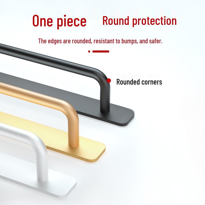 Aluminum Alloy No-Drill Door Handle for Glass, Window, Balcony, Sliding, and Cabinet Doors