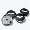 4pcs BAT Logo Emblem Badge Car Wheel Center Caps O.D 60MM I.D 56MM Wheels Hub Cap Rim Hubcaps Dust Cover Replace Car Accessories