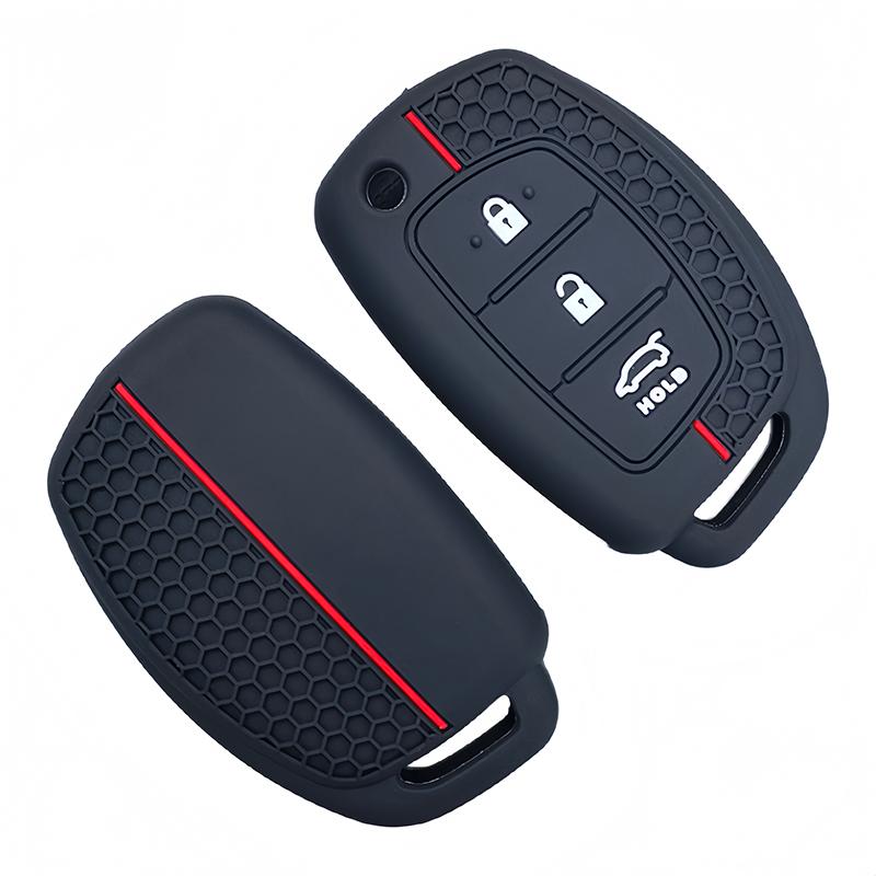 3 Button Silicone Remote Car Key Cover Case For Hyundai I20 Ix45 I40 Ix35 I30 I10 Kona Tucson Creta Accent Solaris Elantra