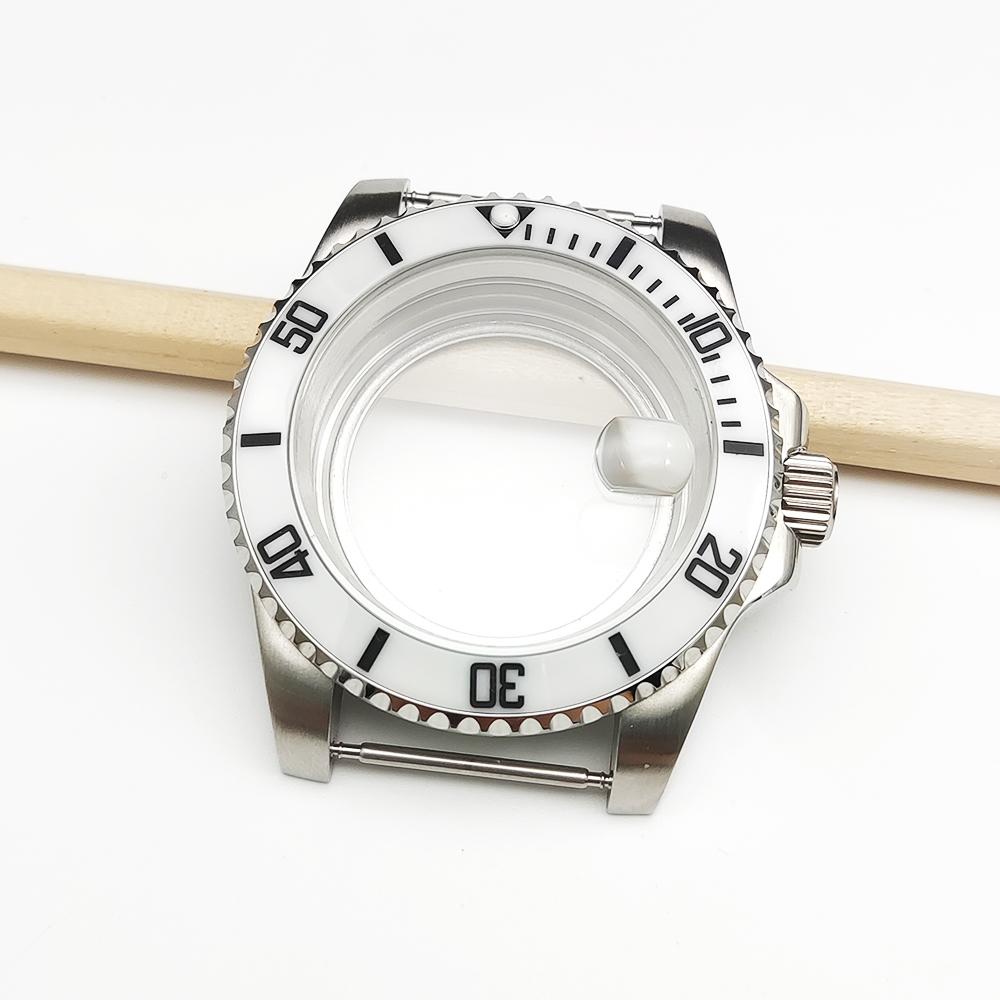 Stainless steel case, suitable for Japanese NH35/36 movement, transparent back cover--40MM