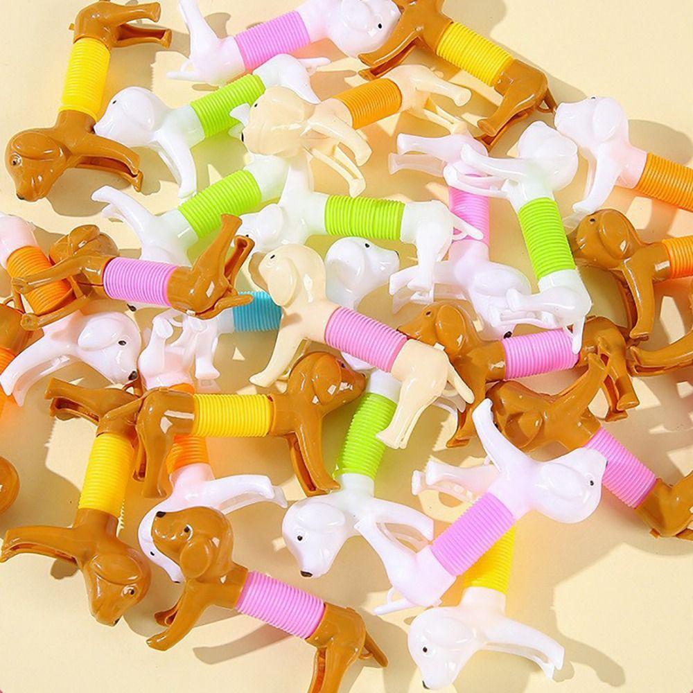 12Pcs Versatile Styling Stretchable Dog Toy Random Color Puppy Stress Relieving Toy Gift