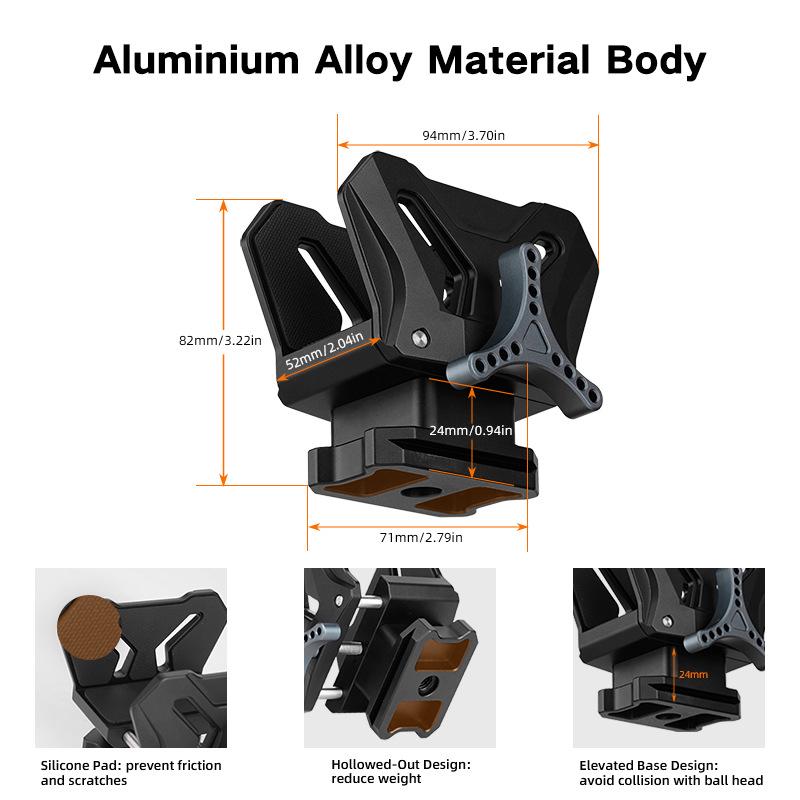Joyload Lightweight Aluminum Tripod Saddle Support Adapter