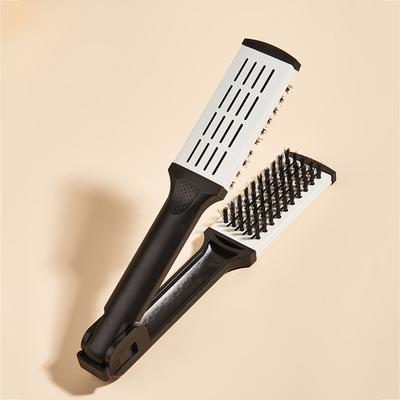 Double Brushes Comb Anti-Static Hairdressing Straightener Hairbrush Multifunctional Professional Hair Brush Barber Styling Tools