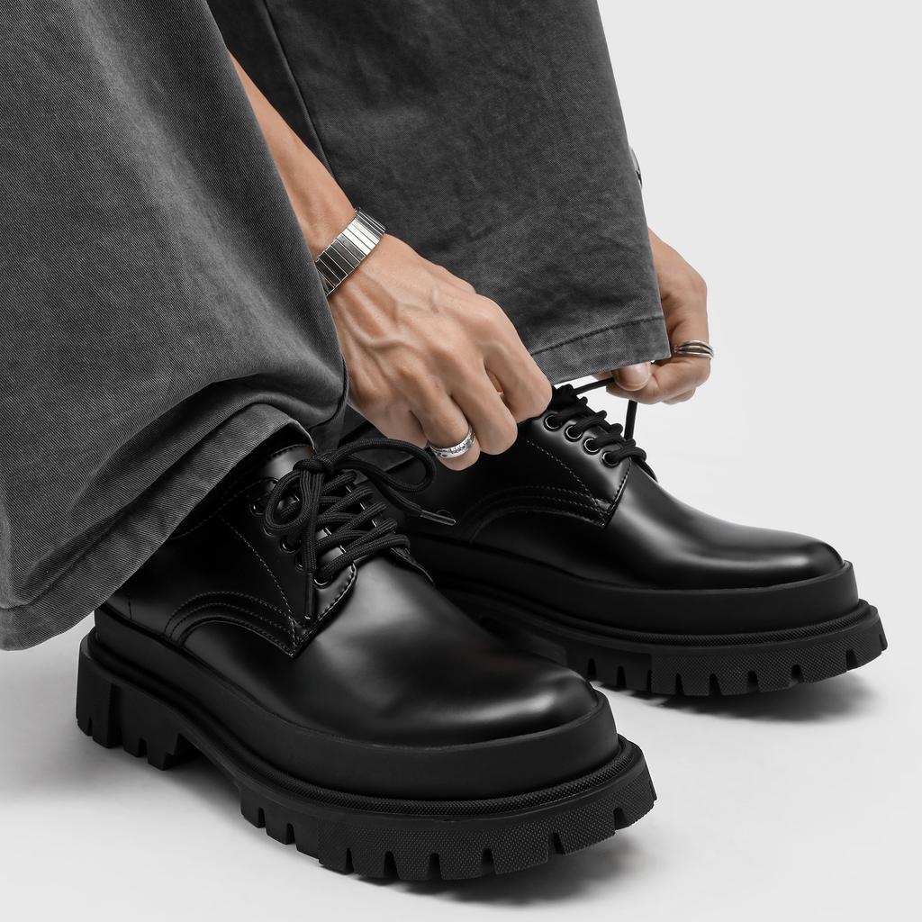 Fashion Casual Thick Soled Men's Leather Shoes Classic Comfort Style Work and Office Outdoor Fashion Street Party 38-46 Plus Size