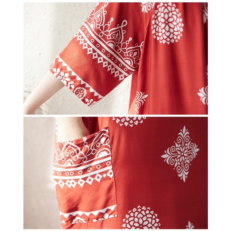 DIMANAF 2026 Donna Taglie Forti Estate Spiaggia Signora Abito Lungo Ampio Oversize Maxi Stampa Floreale Vestito Estivo Abbigliamento