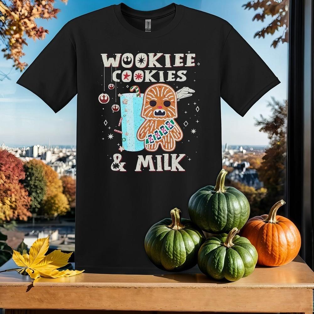 

Cute Wookiee Cookies and Milk T-shirt T shirt Men Women Unisex Tshirt SY72 S