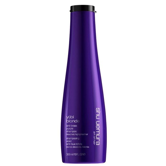 Shu Uemura Art of Hair Yubi Blonde Anti-Brass Purple Shampoo - Color Correction, Neutralizing, Cleansing for Blonde Hair - 10 fl oz (1 Pack)