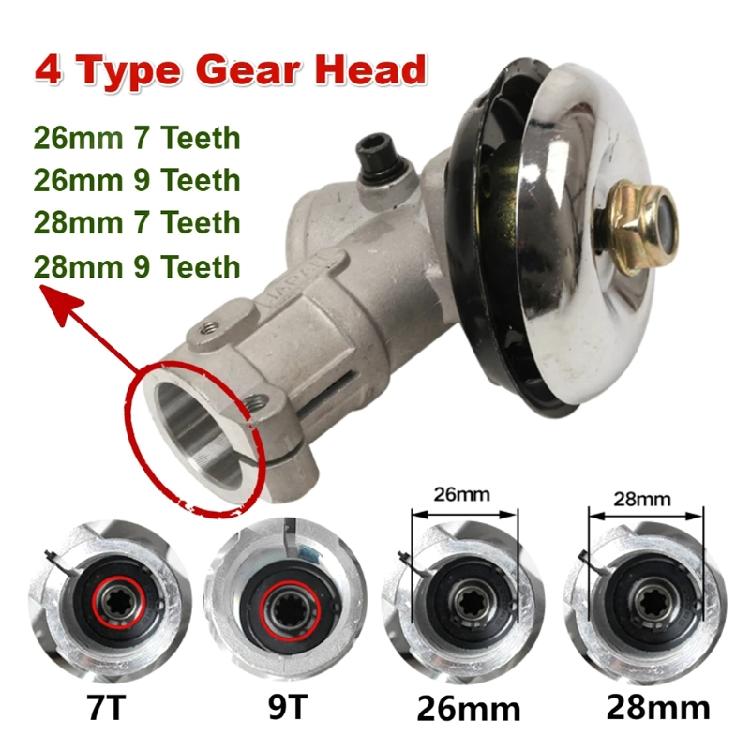 Gear for Head Round Rod Mower for Head Replacement Lawnmower Grass Trimmer Spare