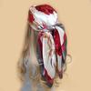 90*90cm Women Scarf Silk Feeling Hair Neck Square Brand Office bandanna muffler Waiter Flight Attendants Handkerchief Rings wrap